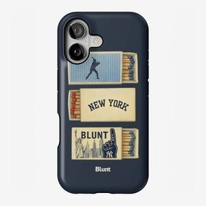 Blunt iPhone 17 navy blue tough Matchbox case